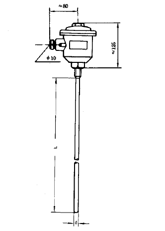 WZPK-146T無(wú)固定防爆鎧裝熱電阻安裝圖片